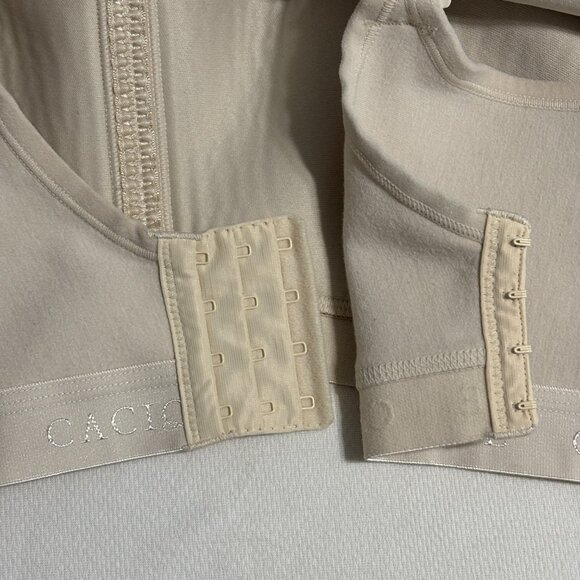 Cacique Lightly Lined No-Wire Wireless Nude T-Shirt Back Smoothing Bra 46DDD - Picture 8 of 10